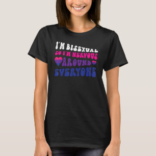 Camiseta Bisexual Bandera del Orgullo Bi Soy Bisexual Así q