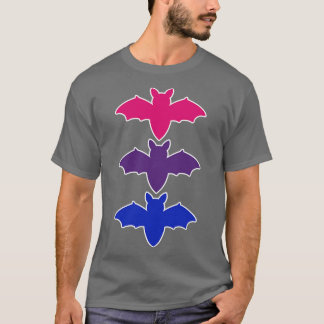 Camiseta Bisexual Bats LGBTQ Halloween