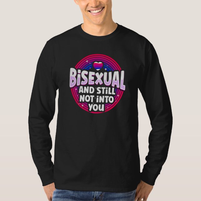 Camiseta Bisexual Bi Pride Bandera Bisexual Y Aún No (Anverso)
