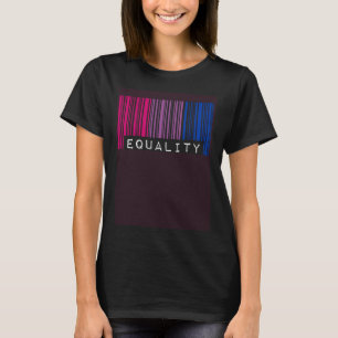 Camiseta Bisexual código de barras Pride Igualdad Queer Est