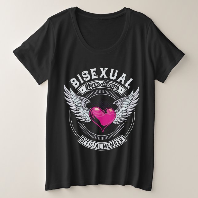 Camiseta bisexual del ejército del amor (Anverso del diseño)