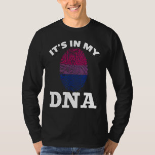 Camiseta Bisexual Dna Bi Orgullo Impresión digital Igualdad