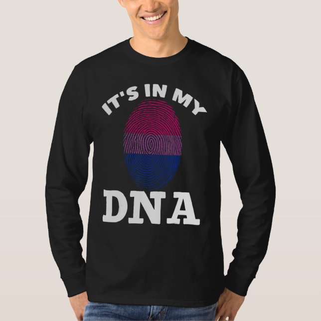 Camiseta Bisexual Dna Bi Orgullo Impresión digital Igualdad (Anverso)