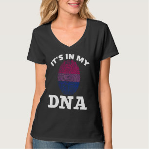 Camiseta Bisexual Dna Bi Orgullo Impresión digital Igualdad