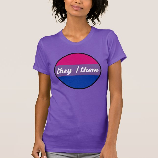 Camiseta Bisexual Ellos/Ellas (Anverso)