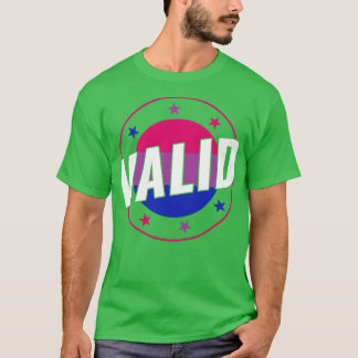 Camiseta Bisexual Funny Válido Bi Pride Bisexualidad