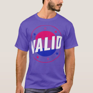 Camiseta Bisexual Funny Válido Bi Pride Bisexualidad