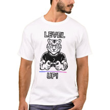 Camiseta Bisexual Gaymer Tigre Subir de Nivel