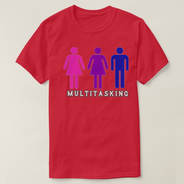 Camiseta Bisexual multitarea Poliamoroso (Diseño del anverso)