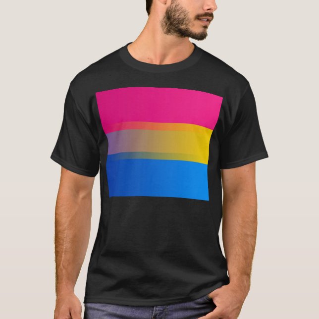 Camiseta Bisexual/Pansexual (diseño 2) (Anverso)