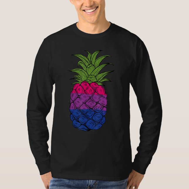 Camiseta Bisexual Pineapple Bi Pride LGBTQ Pineapple Pride (Anverso)