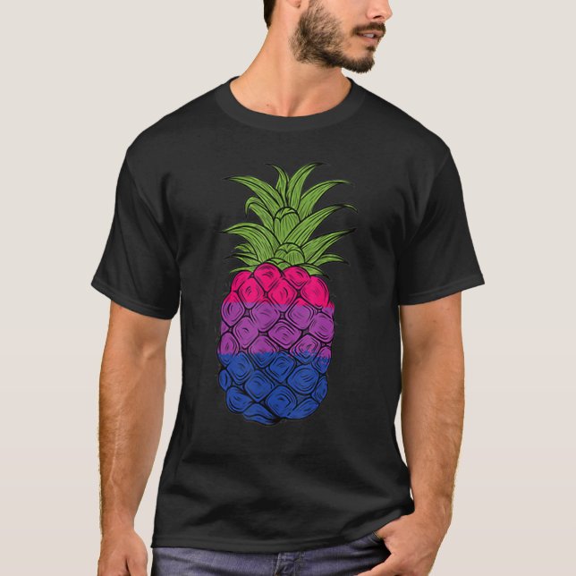 Camiseta Bisexual Pineapple Bi Pride LGBTQ Pineapple Pride (Anverso)