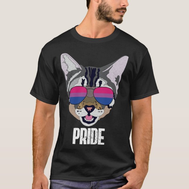 Camiseta Bisexual Pride  Cat Bi Pride (Anverso)