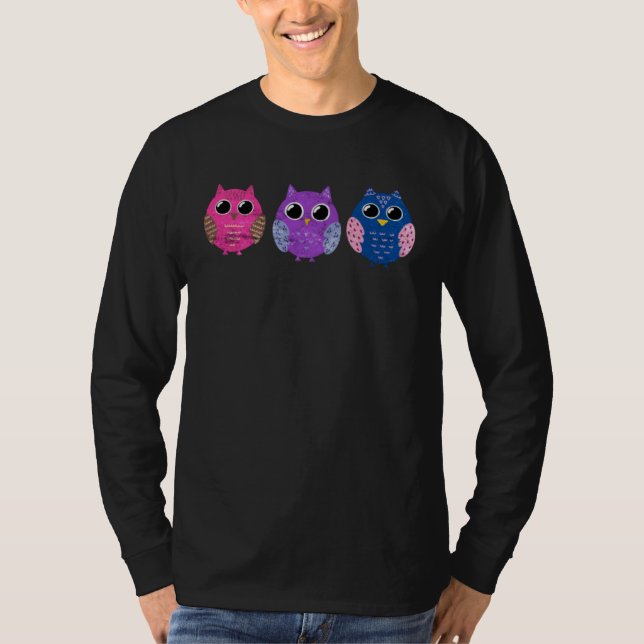 Camiseta Bisexual Pride Owl Bi LGBTQ  1 (Anverso)