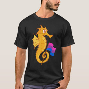 Camiseta Bisexual Seahorse Bisexualidad Bisexual Bandera Bi