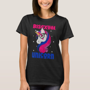 Camiseta Bisexual unicornio Bandera Bisexualidad Orgullo Lg