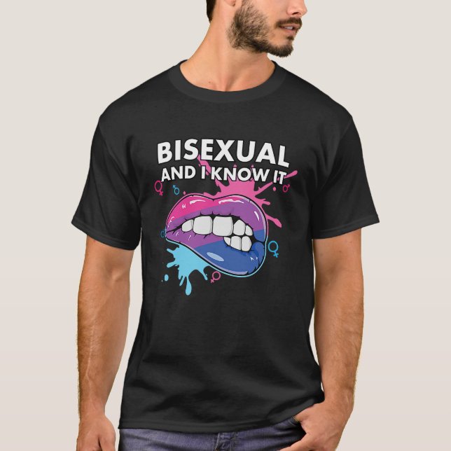 Camiseta Bisexual Y Lo Sé Orgullo Arcoiris Bisexualidad L (Anverso)