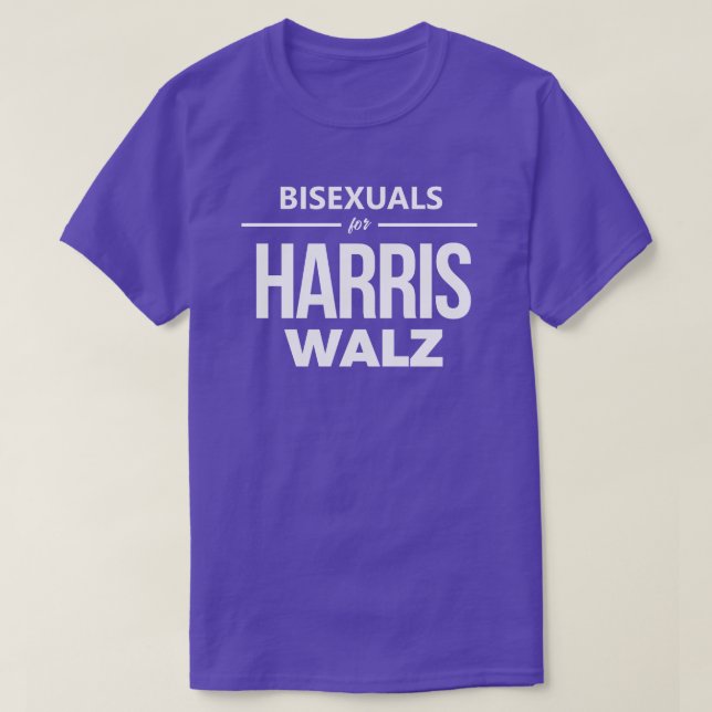 Camiseta Bisexuales para Harris Walz (Diseño del anverso)