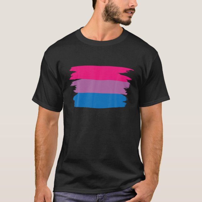 Camiseta Bisexualidad de la bandera bisexual Bisexualidad O (Anverso)