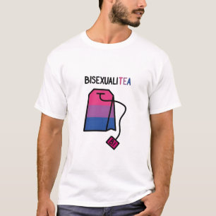 Camiseta BisexualiTEA Bi Orgullo Bandera Té Bisexual