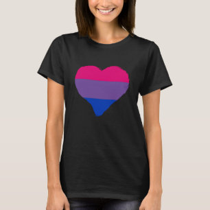 Camiseta Bisexuality Bi Pride Yourself Heart Bisexual Flag