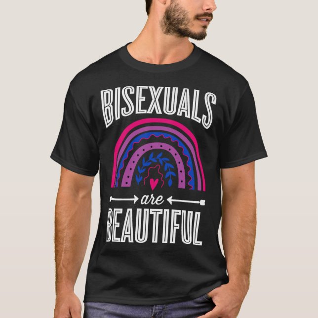 Camiseta Bisexuals Are Beautiful Bisexual Pride Bohemian Ra (Anverso)