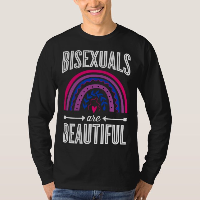 Camiseta Bisexuals Are Beautiful Bisexual Pride Bohemian Ra (Anverso)