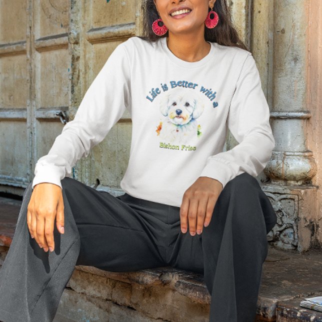 Camiseta Bishon Frise Personalizado perro papá perro mamá (Subido por el creador)