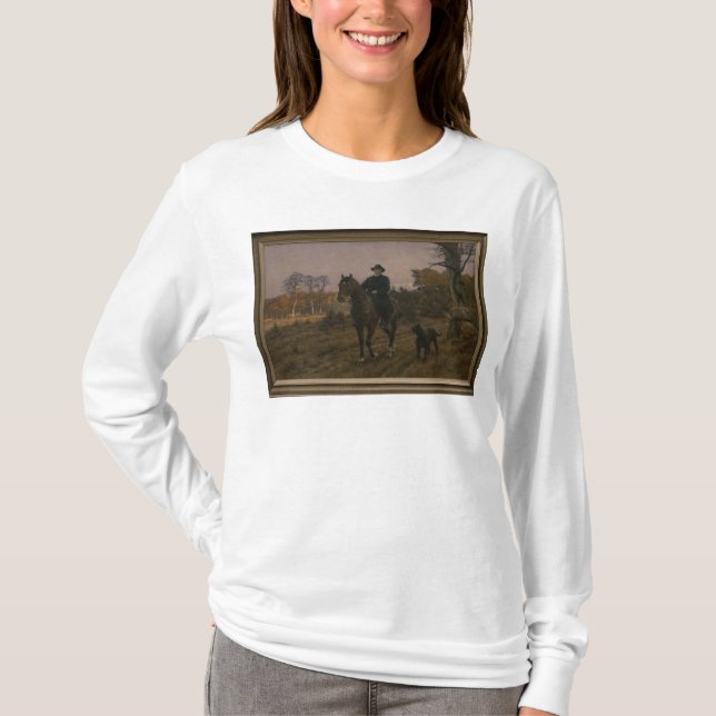 Camiseta Bismarck a caballo con el perro (Anverso)