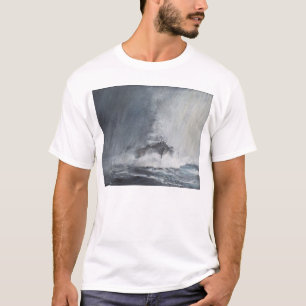Camiseta Bismarck a través de las cortinas del aguanieve de