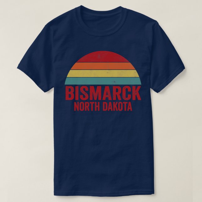 Camiseta Bismarck Dakota del Norte (Diseño del anverso)
