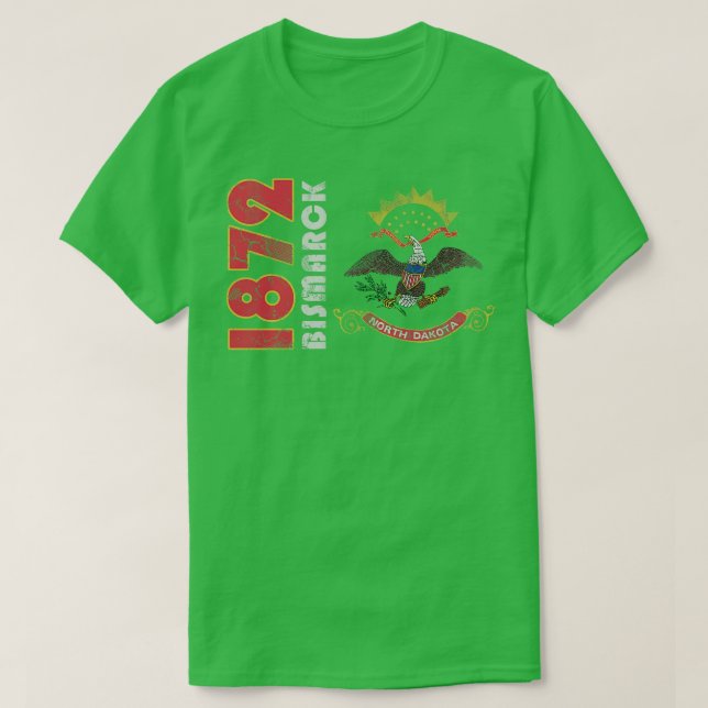 Camiseta Bismark North Dakota Vintage (Diseño del anverso)