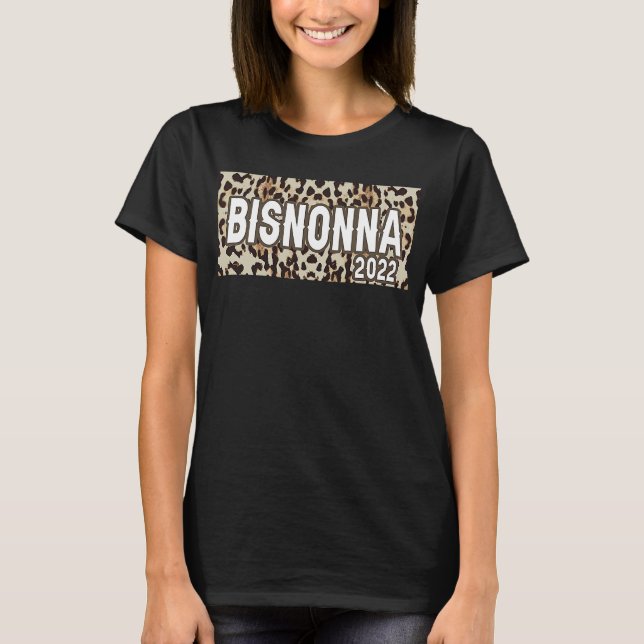 Camiseta Bisnonna 2022 Announcement Italian Great Grandma L (Anverso)
