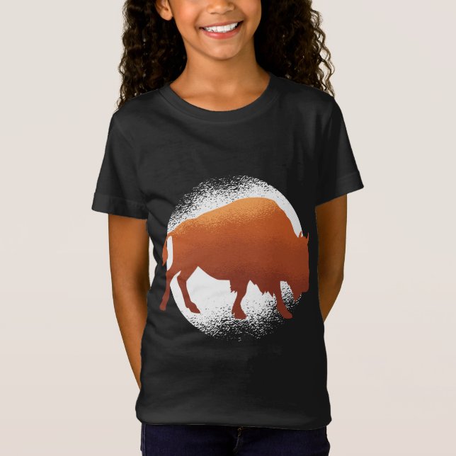 Camiseta Bison American National Mammal Buffalo (Anverso)