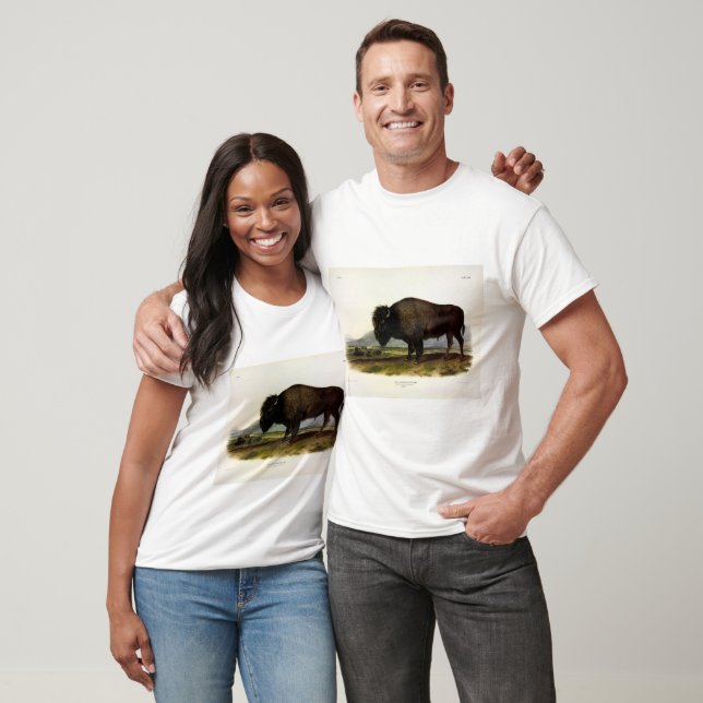 Camiseta Bison Americano, o Búfalo (Bison bison) - Audubon (Unisexo)