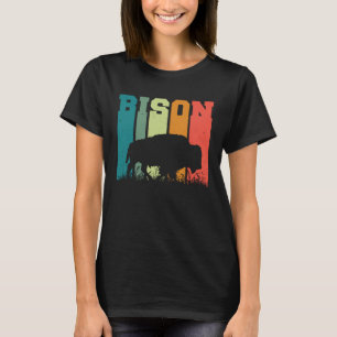 Camiseta Bison Americano para Hombres y Mujeres