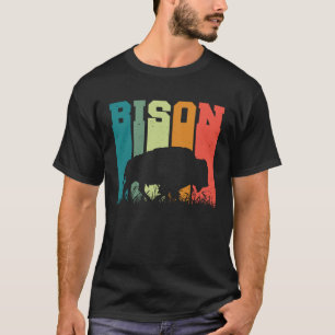 Camiseta Bison Americano para Hombres y Mujeres