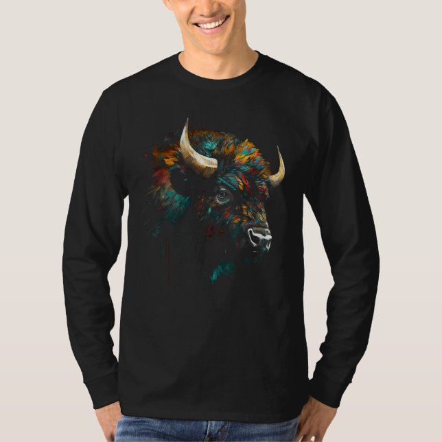 Camiseta Bison  Animal Bison 6 (Anverso)