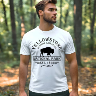 Camiseta Bison Antiguo Parque Nacional Yellowstone