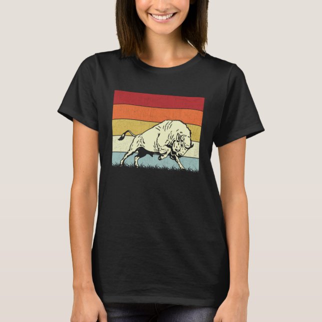 Camiseta Bison  Boys Girls Bison Vintage Retro (Anverso)