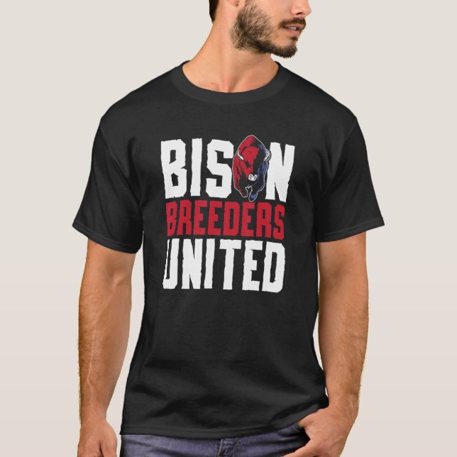 Camiseta Bison Breeders United Buffalo Hunt Ameri (Anverso)