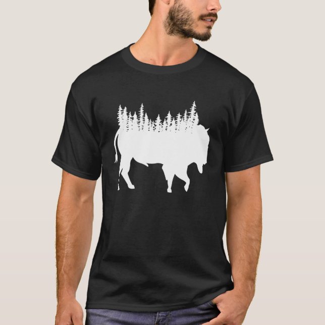 Camiseta Bison Buffalo Buffalo National Park Natural Americ (Anverso)