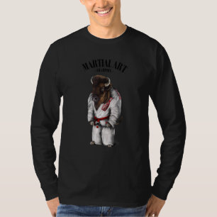 Camiseta Bison Bull Judo Karate Master En Judogi Blanco