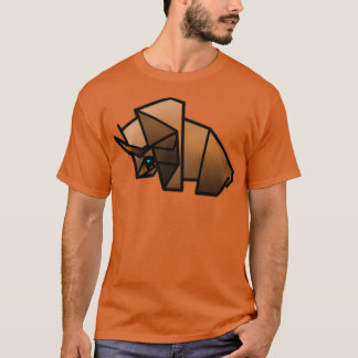 Camiseta Bison Cute Animal Origami