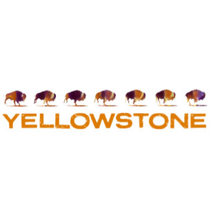 Camiseta Bison de Yellowstone Corriendo
