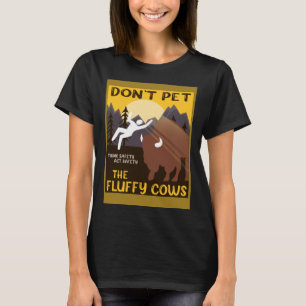 Camiseta Bison Don't Mascota el búfalo de vacas flúmentas