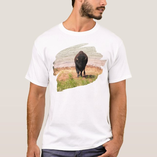 Camiseta Bison En El Agua (Anverso)