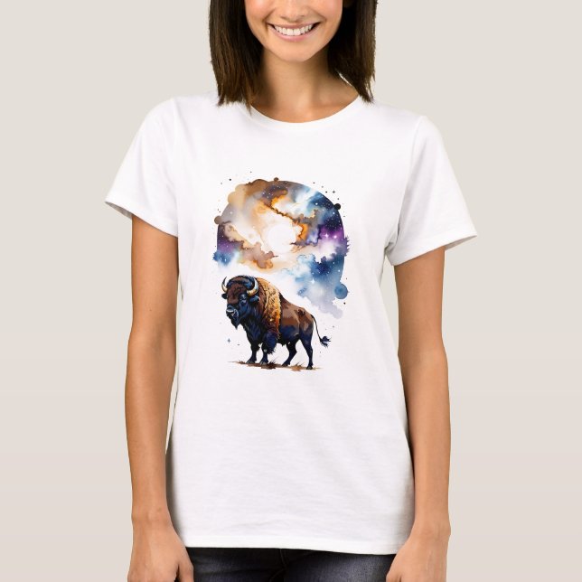 Camiseta Bison in Cosmic Plains (Anverso)