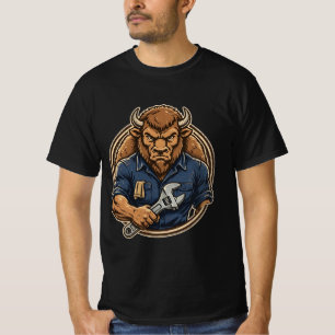 Camiseta Bison Mechanic Strong - Buffalo Garage Wr