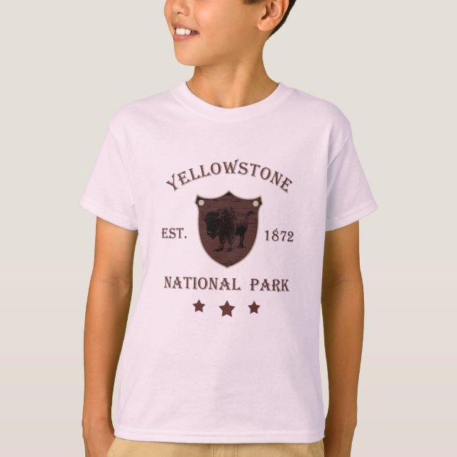 Camiseta Bison Parque Nacional Yellowstone (Anverso)